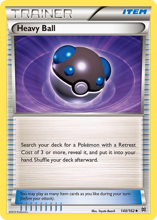 Heavy Ball 140/162 Uncommon | BREAKthrough | Pokemon Card