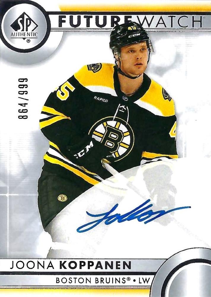 Joona Koppanen #141 Boston Bruins | 2023-24 SP Authentic | NHL Trading Card