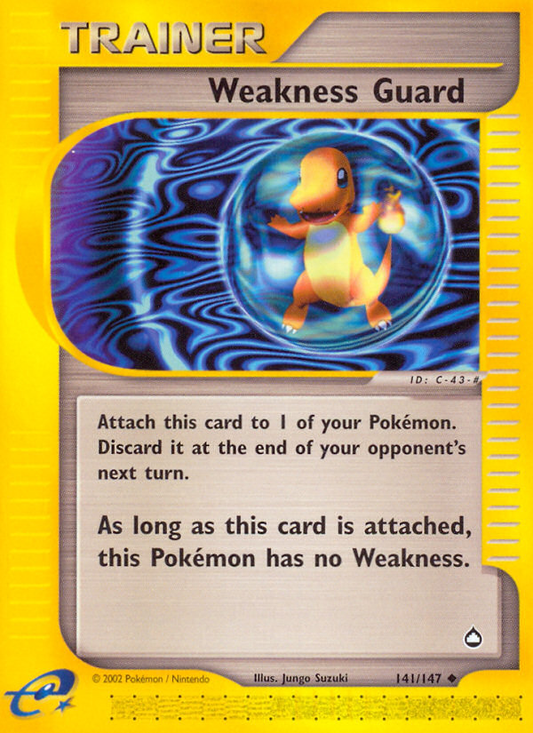 Weakness Guard 141/147 Uncommon | Aquapolis | Pokemon Card