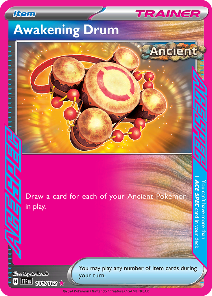 Awakening Drum 141/162 ACE SPEC Rare | Temporal Forces | Pokemon Card