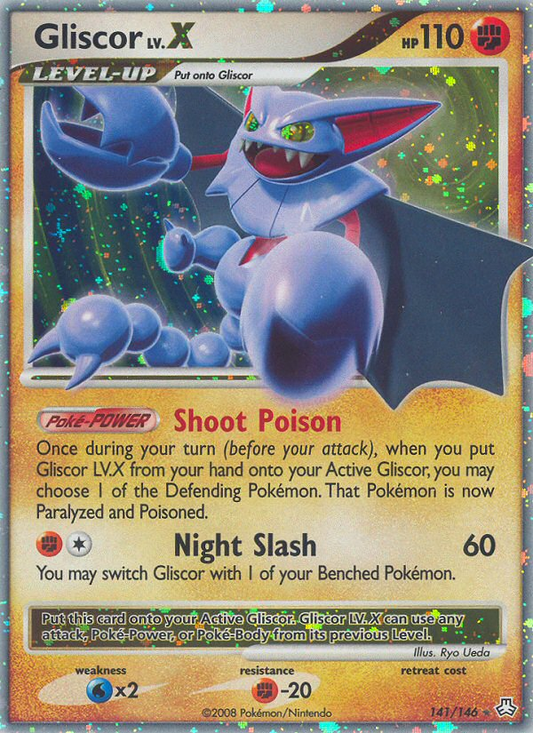 Gliscor LV.X 141/146 Rare Holo LV.X | Legends Awakened | Pokemon Card