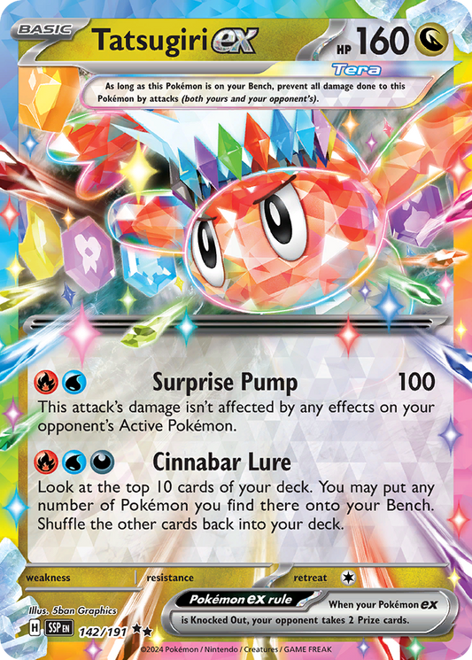 Tatsugiri ex 142/191 Double Rare | Surging Sparks | Pokemon Card