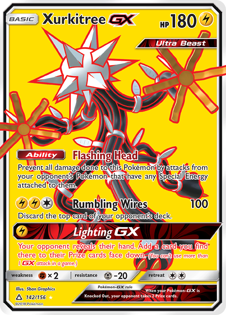 Xurkitree-GX 142/156 Rare Ultra | Ultra Prism | Pokemon Card