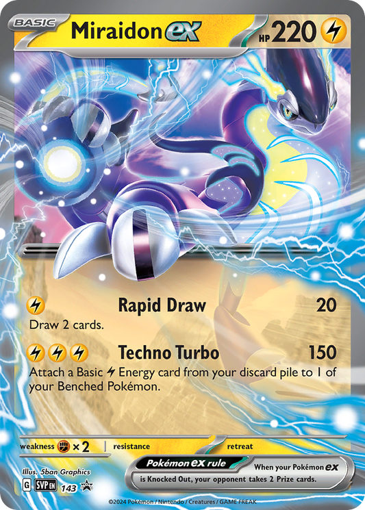 Miraidon ex #143 Promo | Scarlet & Violet Black Star Promos | Pokemon Card