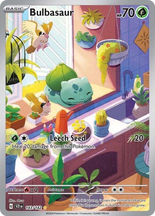 Bulbasaur 143/142 Illustration Rare | Stellar Crown | Pokemon Card