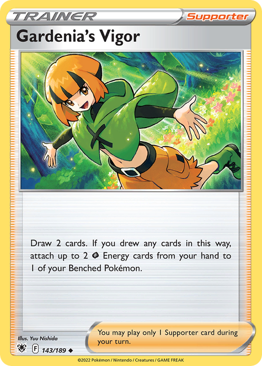 Gardenia's Vigor 143/189 Uncommon | Astral Radiance | Pokemon Card