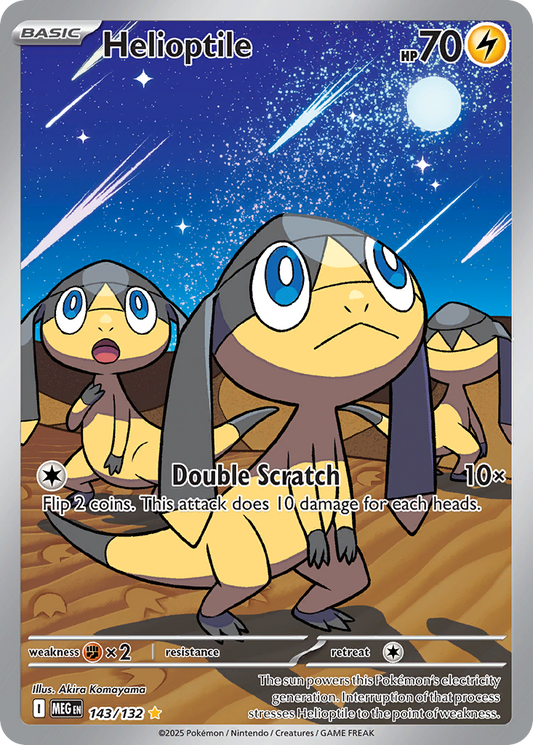 Helioptile 143/132 Illustration Rare | Mega Evolution | Pokemon Card