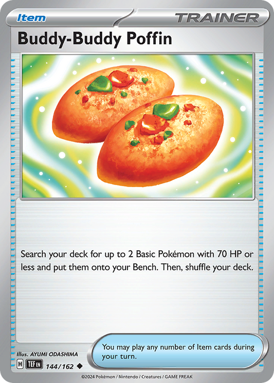 Buddy-Buddy Poffin 144/162 Uncommon | Temporal Forces | Pokemon Card