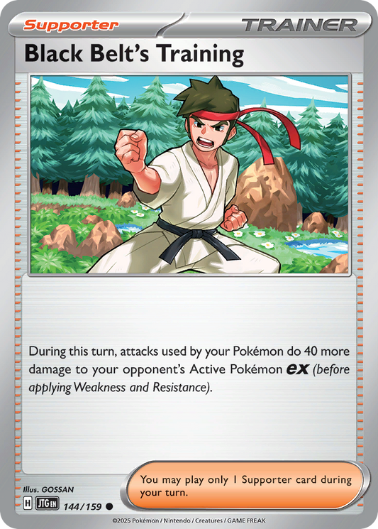 Black Belt's Training 144/159 Common | Journey Together | Pokemon Card