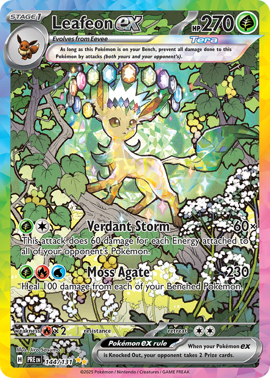 Leafeon ex 144/131 Special Illustration Rare | Prismatic Evolutions | Pokemon Card