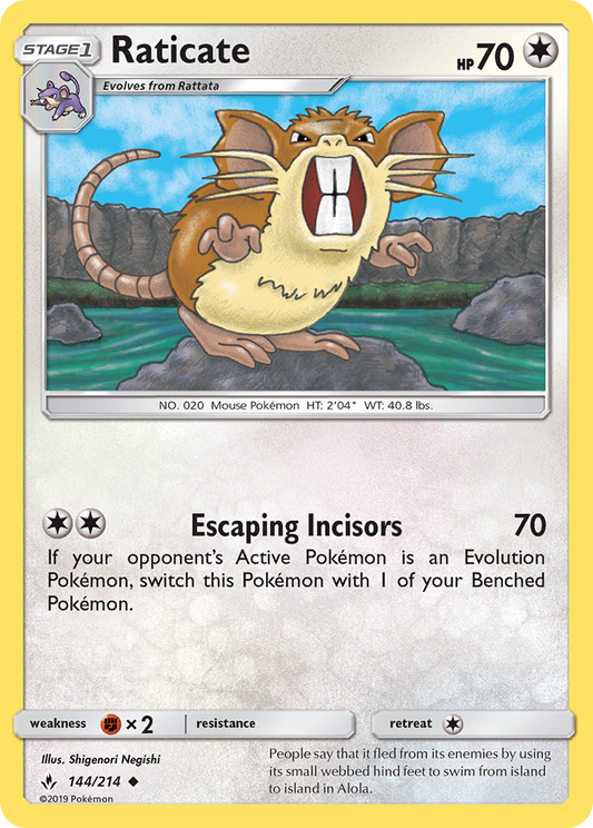 Raticate 144/214 Uncommon | Unbroken Bonds | Pokemon Card