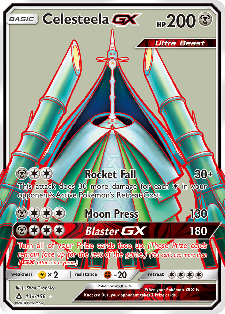 Celesteela-GX 144/156 Rare Ultra | Ultra Prism | Pokemon Card
