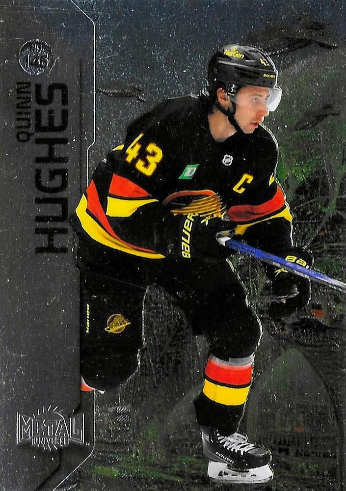 Quinn Hughes #145 Vancouver Canucks | 2023-24 SkyBox Metal Universe | NHL Trading Card