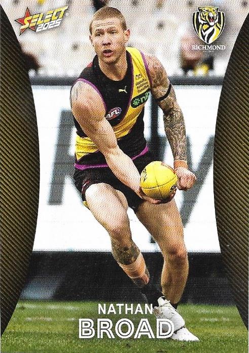 Nathan Broad #145 Richmond Tigers | 2025 Select AFL Footy Stars | Trading Card