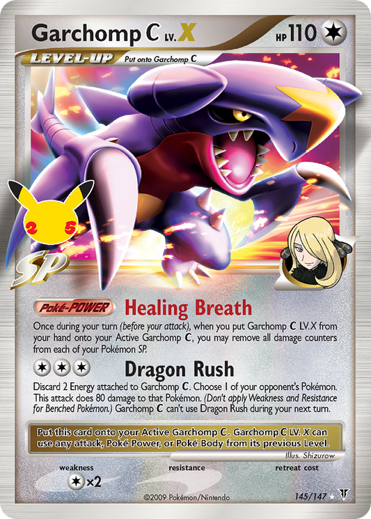 Garchomp C LV.X 145/25 Classic Collection | Celebrations: Classic Collection | Pokemon Card