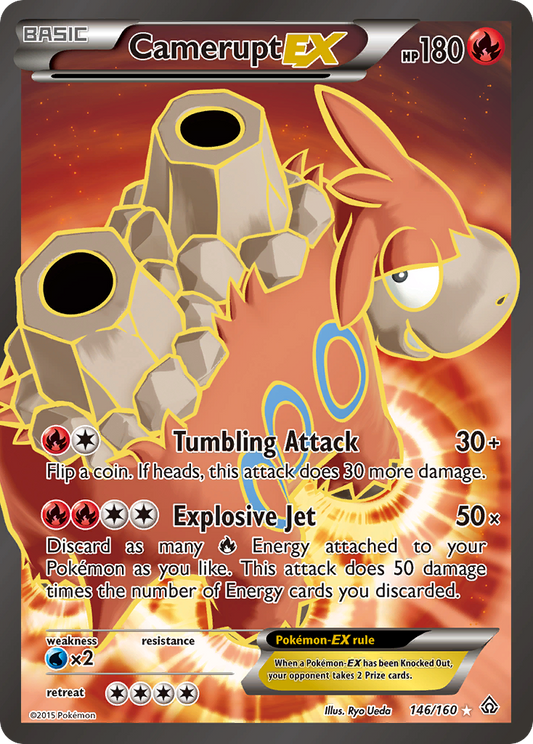 Camerupt-EX 146/160 Rare Ultra | Primal Clash | Pokemon Card