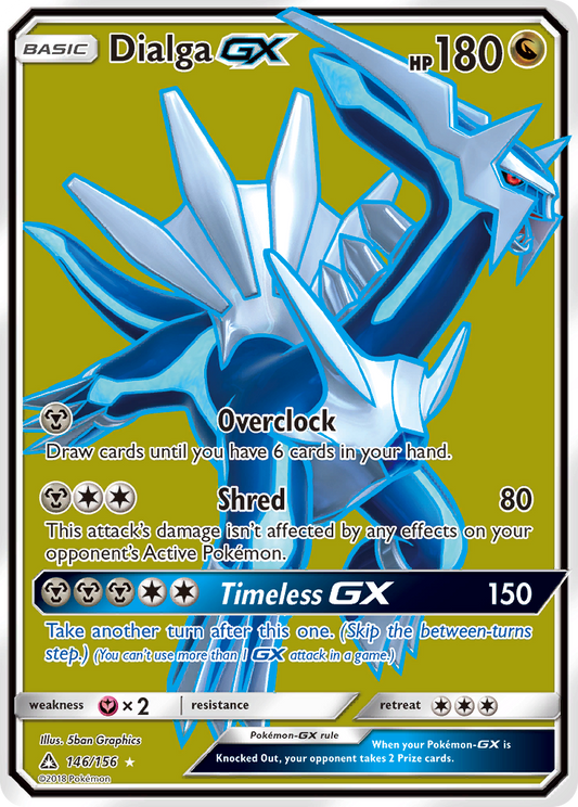 Dialga-GX 146/156 Rare Ultra | Ultra Prism | Pokemon Card