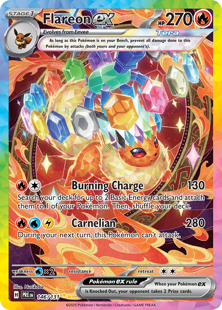 Flareon ex 146/131 Special Illustration Rare | Prismatic Evolutions | Pokemon Card
