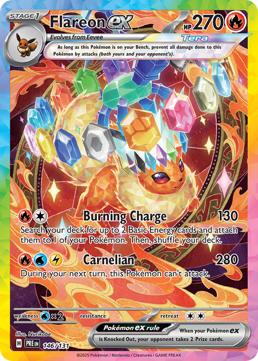 Flareon ex 146/131 Special Illustration Rare | Prismatic Evolutions | Pokemon Card