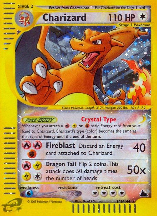 Charizard 146/144 Rare Secret | Skyridge | Pokemon Card