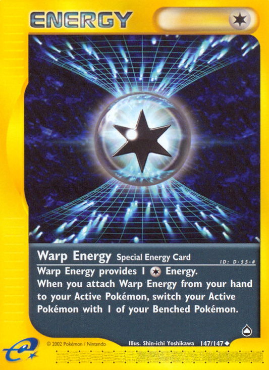 Warp Energy 147/147 Uncommon | Aquapolis | Pokemon Card