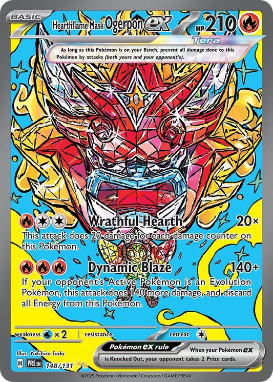 Hearthflame Mask Ogerpon ex 148/131 Special Illustration Rare | Prismatic Evolutions | Pokemon Card