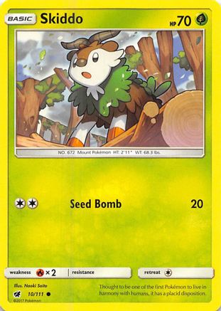 Skiddo 10/111 Reverse Holo | Crimson Invasion | Pokemon Card