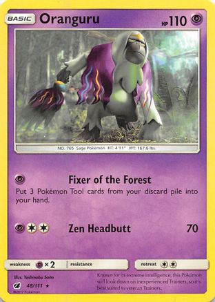 Oranguru 48/111 Reverse Holo | Crimson Invasion | Pokemon Card
