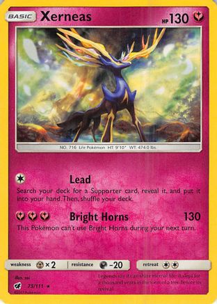 Xerneas 73/111 Reverse Holo | Crimson Invasion | Pokemon Card