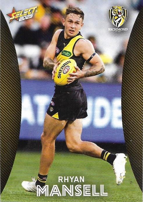 Rhyan Mansell #149 Richmond Tigers | 2025 Select AFL Footy Stars | Trading Card