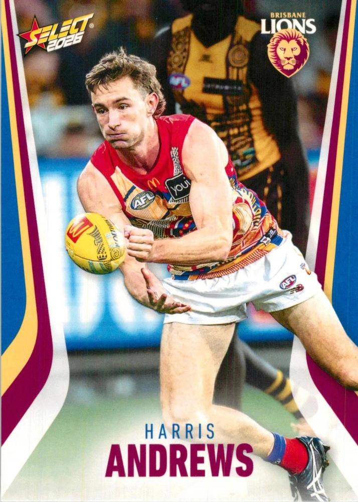 Harris Andrews #14 Brisbane Lions | 2026 Select AFL Footy Stars | Trading Card