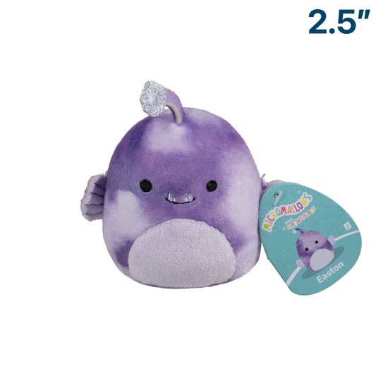 Easton the Purple Anglerfish ~ 2.5" Micromallows Series 3 Squishmallow Plush