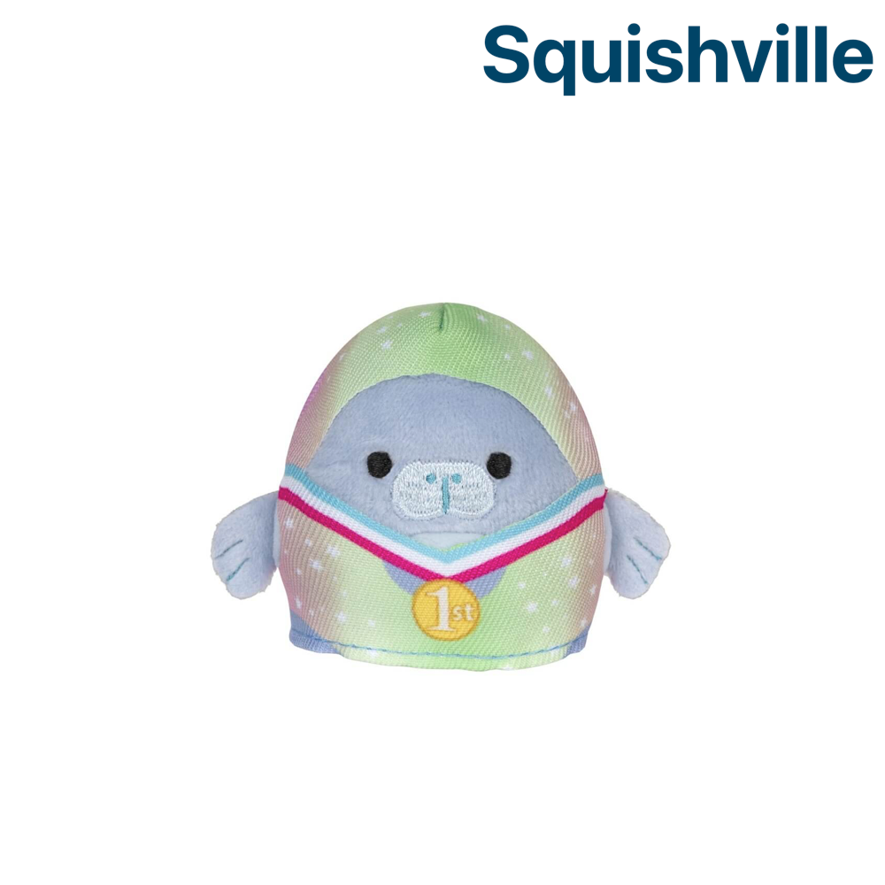 Maeve the Manatee Sea Cow with Hoodie ~ 2" Individual SERIES 10 Squishville by Squishmallows