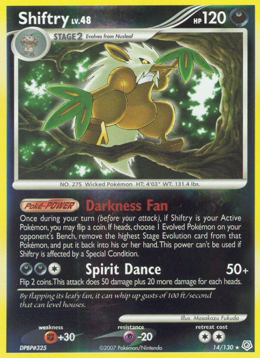 Shiftry 14/130 Rare Holo | Diamond & Pearl | Pokemon Card