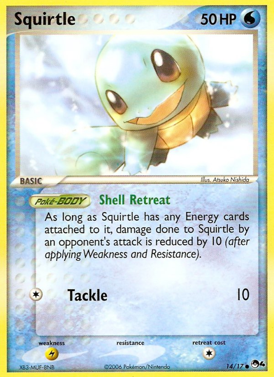 Squirtle 14/17 Common | POP Series 4 | Pokemon Card