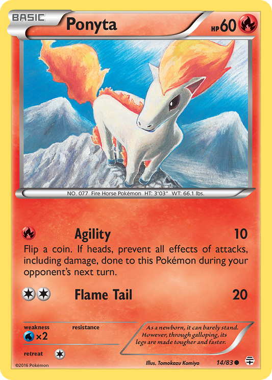 Ponyta 14/83 Common | Generations | Pokemon Card