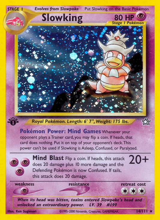 Slowking 14/111 Rare Holo | Neo Genesis | Pokemon Card