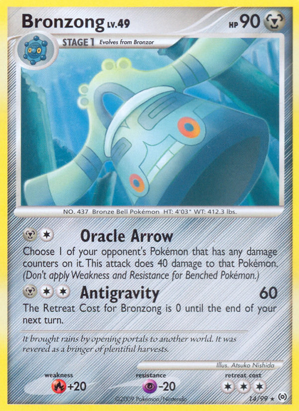 Bronzong 14/99 Rare | Arceus | Pokemon Card