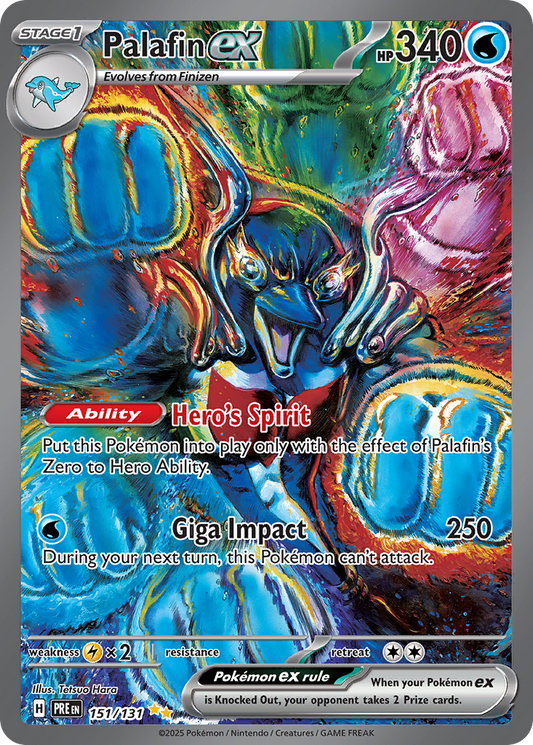 Palafin ex 151/131 Special Illustration Rare | Prismatic Evolutions | Pokemon Card