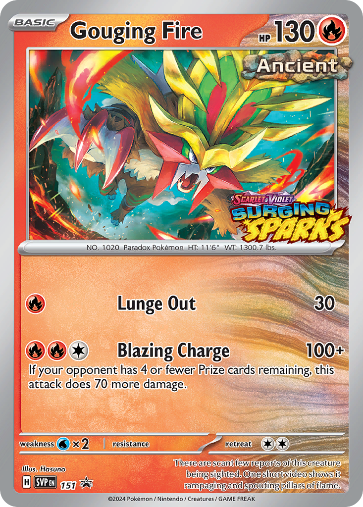 Gouging Fire #151 Promo | Scarlet & Violet Black Star Promos | Pokemon Card