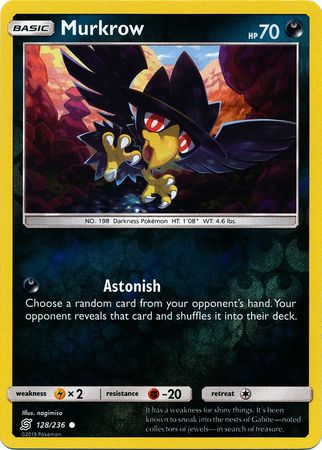 Murkrow 128/236 Reverse Holo | Unified Minds | Pokemon Card