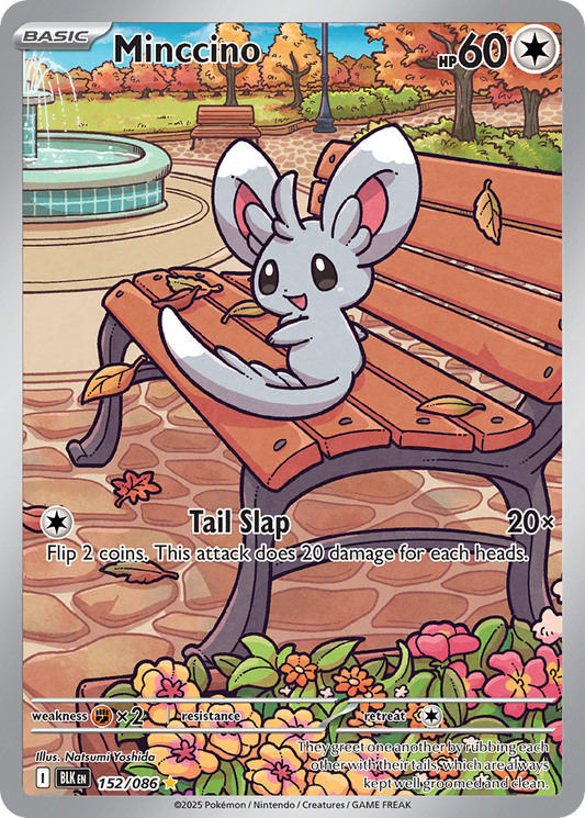 Minccino 152/86 Illustration Rare | Black Bolt | Pokemon Card