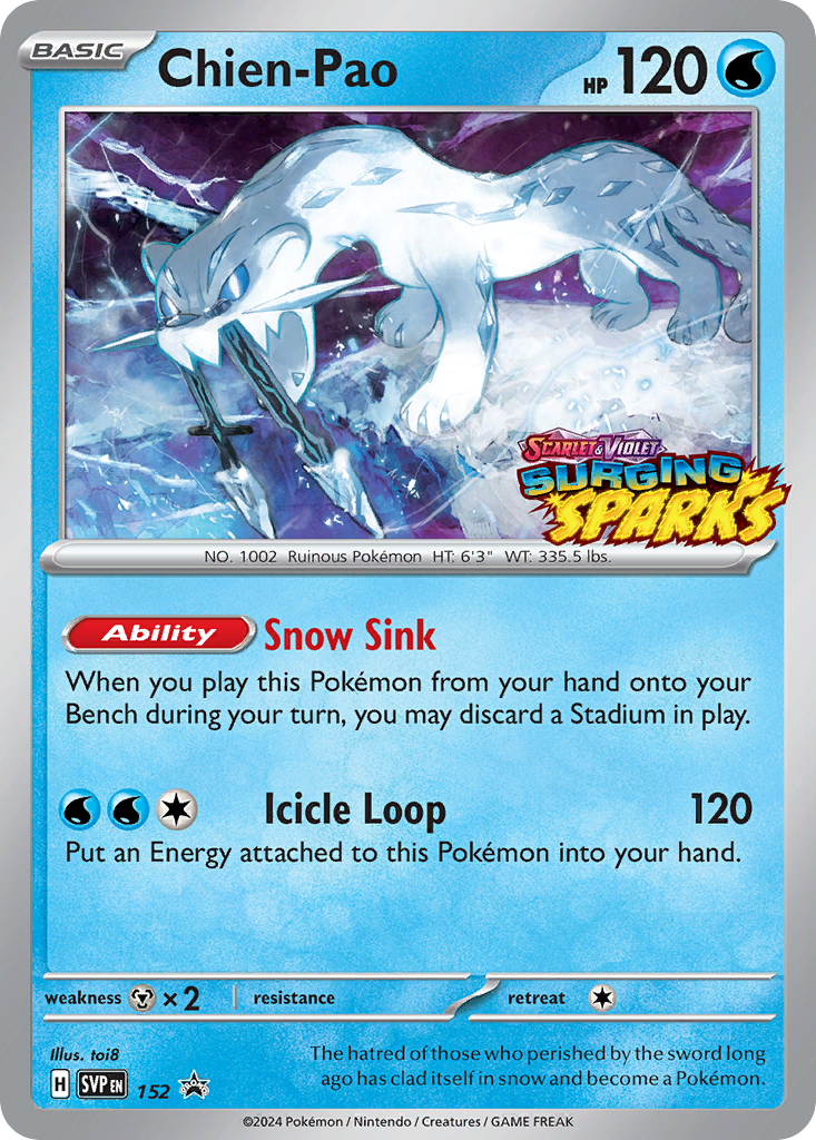 Chien-Pao #152 Promo | Scarlet & Violet Black Star Promos | Pokemon Card