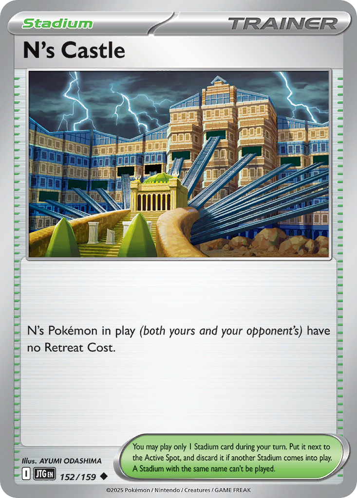 N's Castle 152/159 Uncommon | Journey Together | Pokemon Card