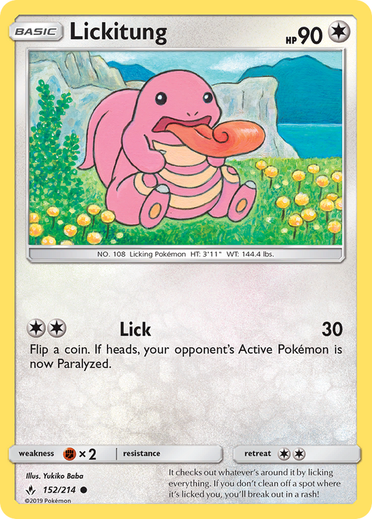 Lickitung 152/214 Common | Unbroken Bonds | Pokemon Card