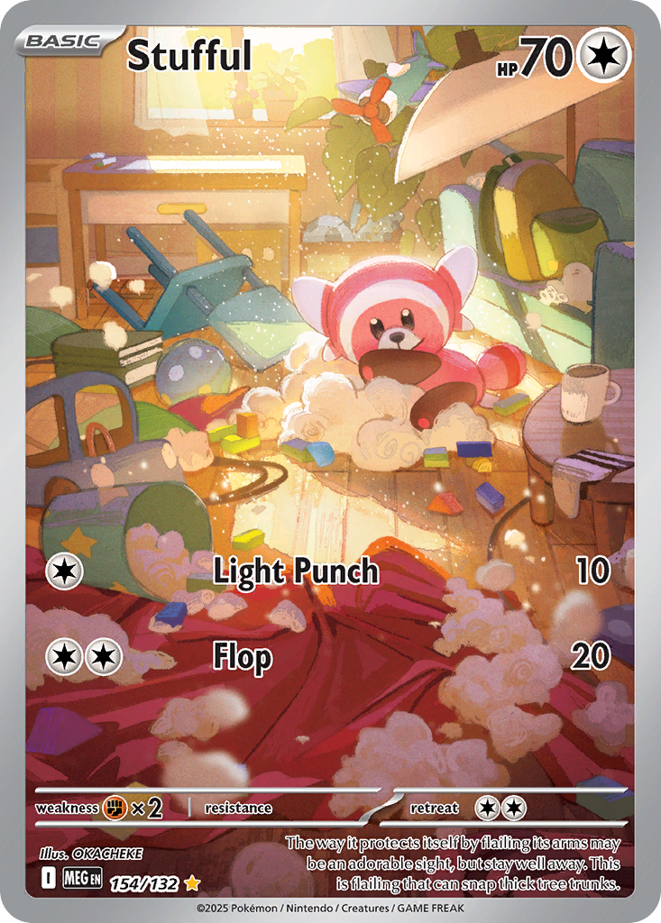 Stufful 154/132 Illustration Rare | Mega Evolution | Pokemon Card
