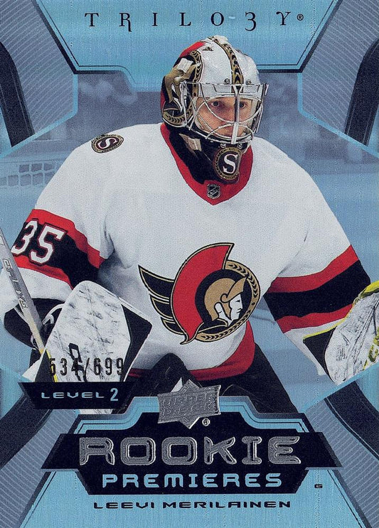 Leevi Merilainen #155 Ottawa Senators | 2023-24 Upper Deck Trilogy | NHL Trading Card