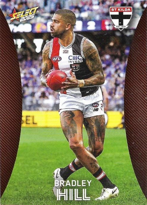 Bradley Hill #156 St. Kilda Saints | 2025 Select AFL Footy Stars | Trading Card
