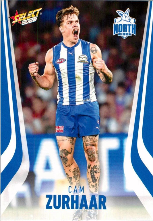 Cam Zurhaar #156 North Melbourne Kangaroos | 2026 Select AFL Footy Stars | Trading Card