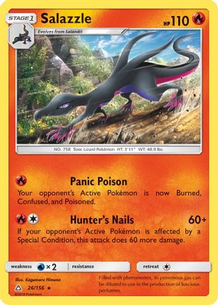 Salazzle 26/156 Reverse Holo | Ultra Prism | Pokemon Card